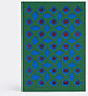 Dotsy Pattern Card, Blue, Purple And Green