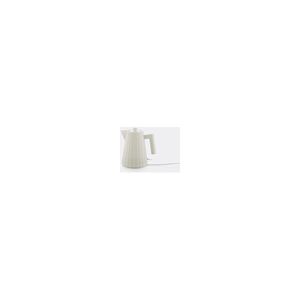 alessi 'plissé' electric kettle, white, eu plug