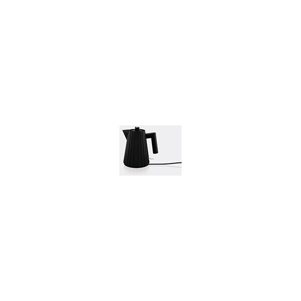 alessi plissé' electric kettle, black, eu plug