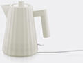 alessi 'plissé' electric kettle, white, eu plug