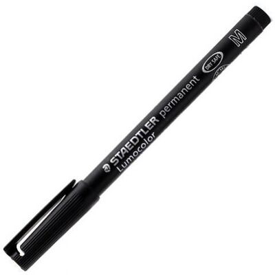 Pennarello STD Lumcolor M Staedtler Nero Pennarello STD Lumcolor M Staedtler Nero