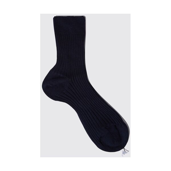 scarosso blue cotton ankle socks - donna calze blue - cotton 35-36