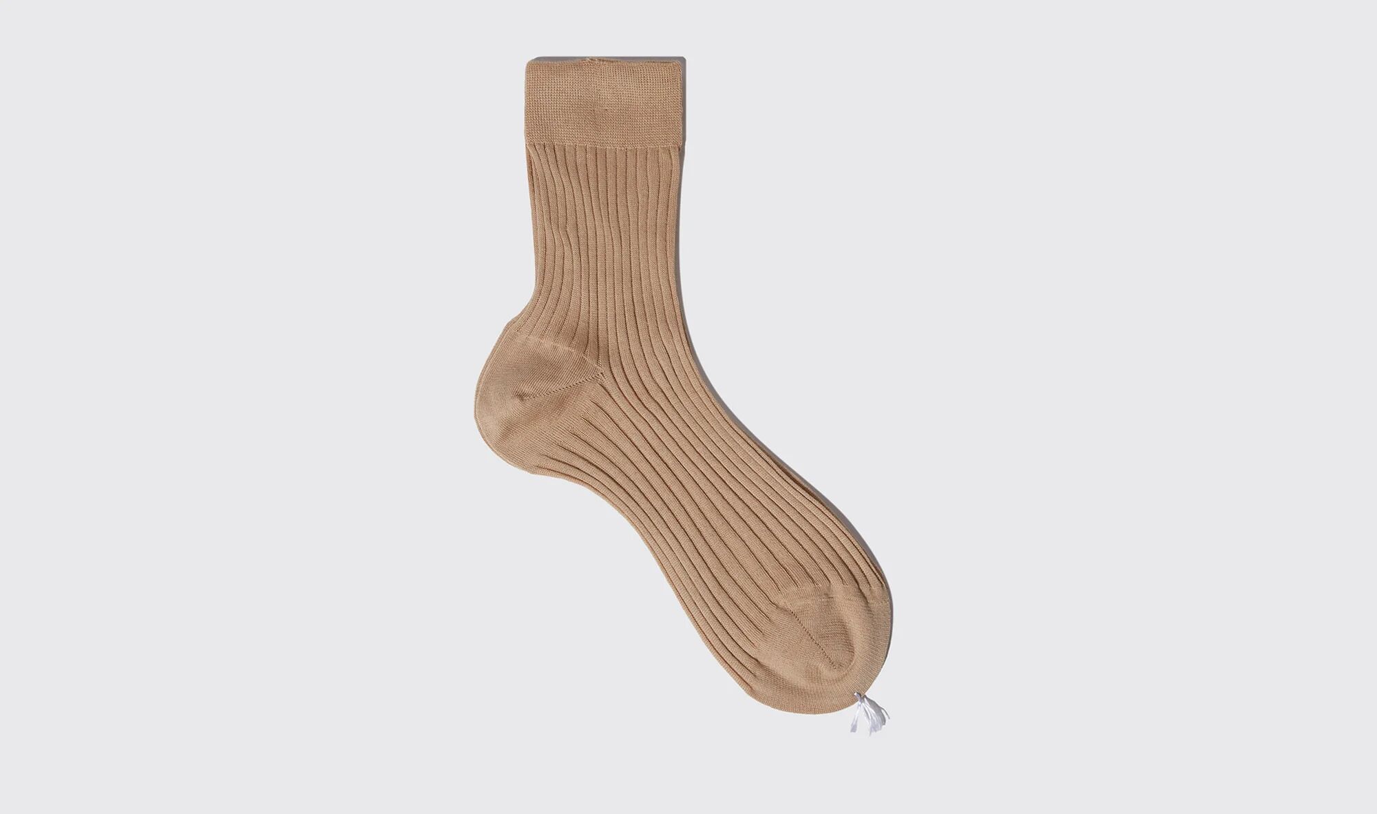 Scarosso Beige Cotton Ankle Socks - Donna Calze Beige - Cotton 35-36
