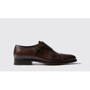 Scarosso Gervasio Marrone - Uomo Monk Strap Marrone Scuro - Vitello 42,5