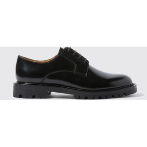 Scarosso Wooster Iii Black - Uomo Derbies Black - Brushed Calf 43