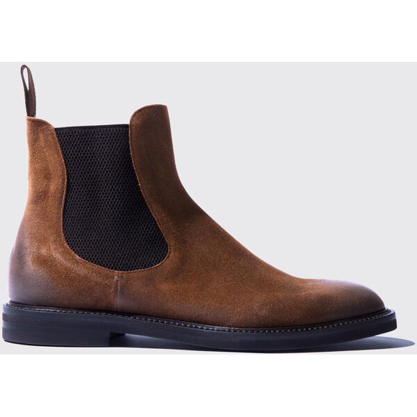 scarosso hunter cigar - uomo chelsea boots sigaro - camoscio 48