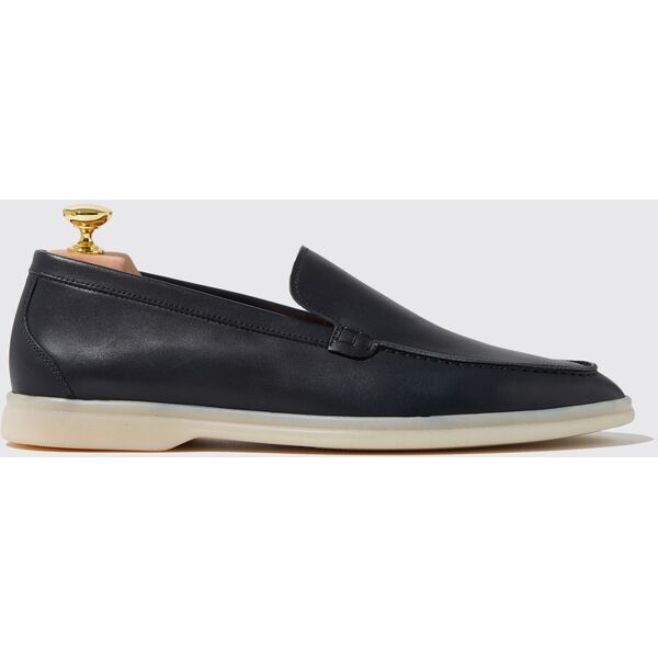 scarosso ludovico blu - uomo mocassini blue - calf leather 39