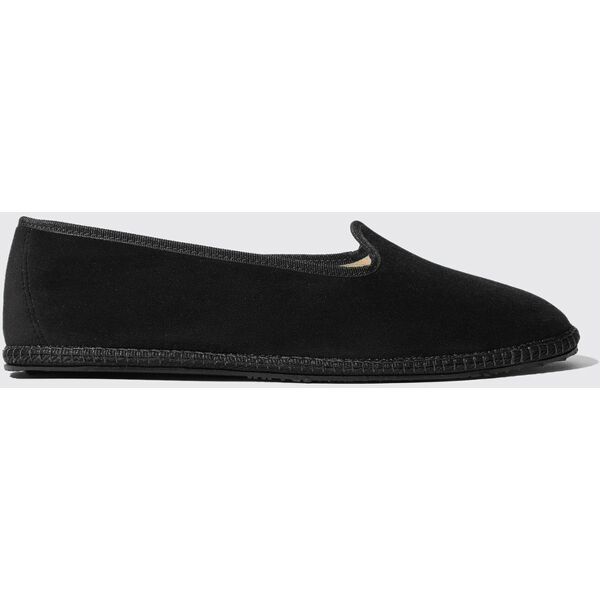 scarosso valentino nero velluto - uomo slippers nero - velluto 43