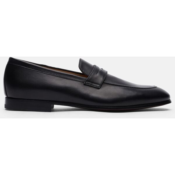 scarosso marzio nero - uomo mocassini black - calf leather 41,5