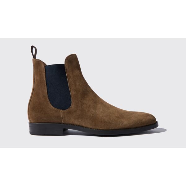 scarosso giacomo tabacco scamosciato - uomo chelsea boots tabacco - camoscio 39