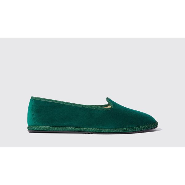 scarosso valentino verde velluto - uomo mocassini & scarpe basse verde - velluto 47