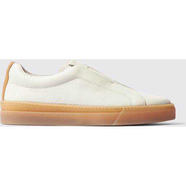 scarosso luca white grain - uomo sneaker white - calf leather 41,5