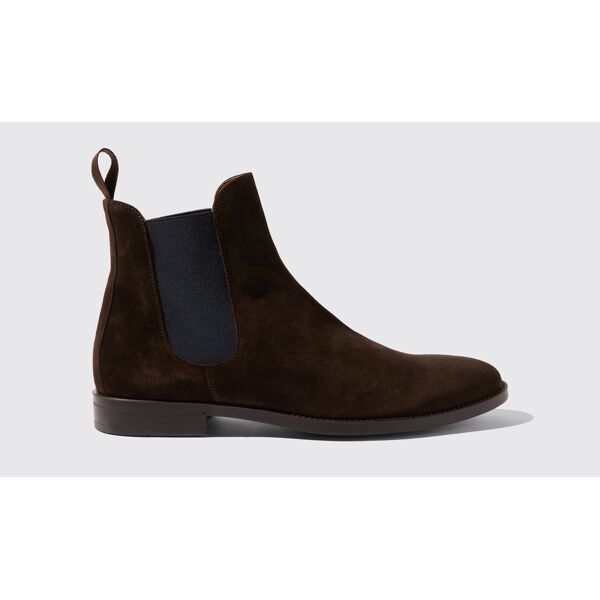 scarosso giacomo brown - uomo chelsea boots marrone - camoscio - jetsetter edition 39