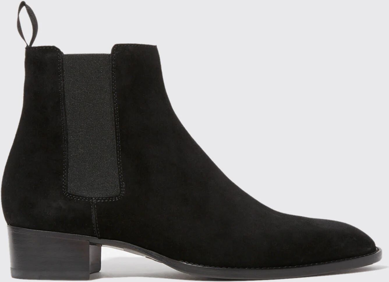 scarosso axel black suede - uomo chelsea boots black - suede 41,5