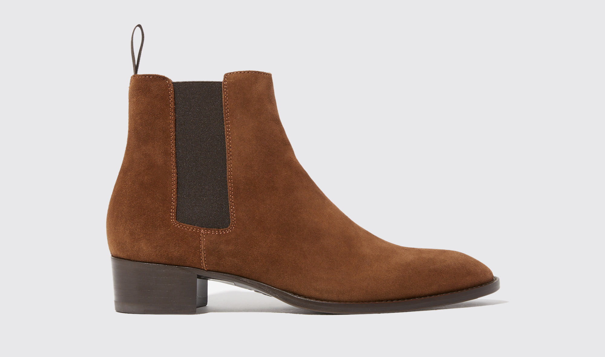 scarosso axel tan suede - uomo chelsea boots tan - suede 45