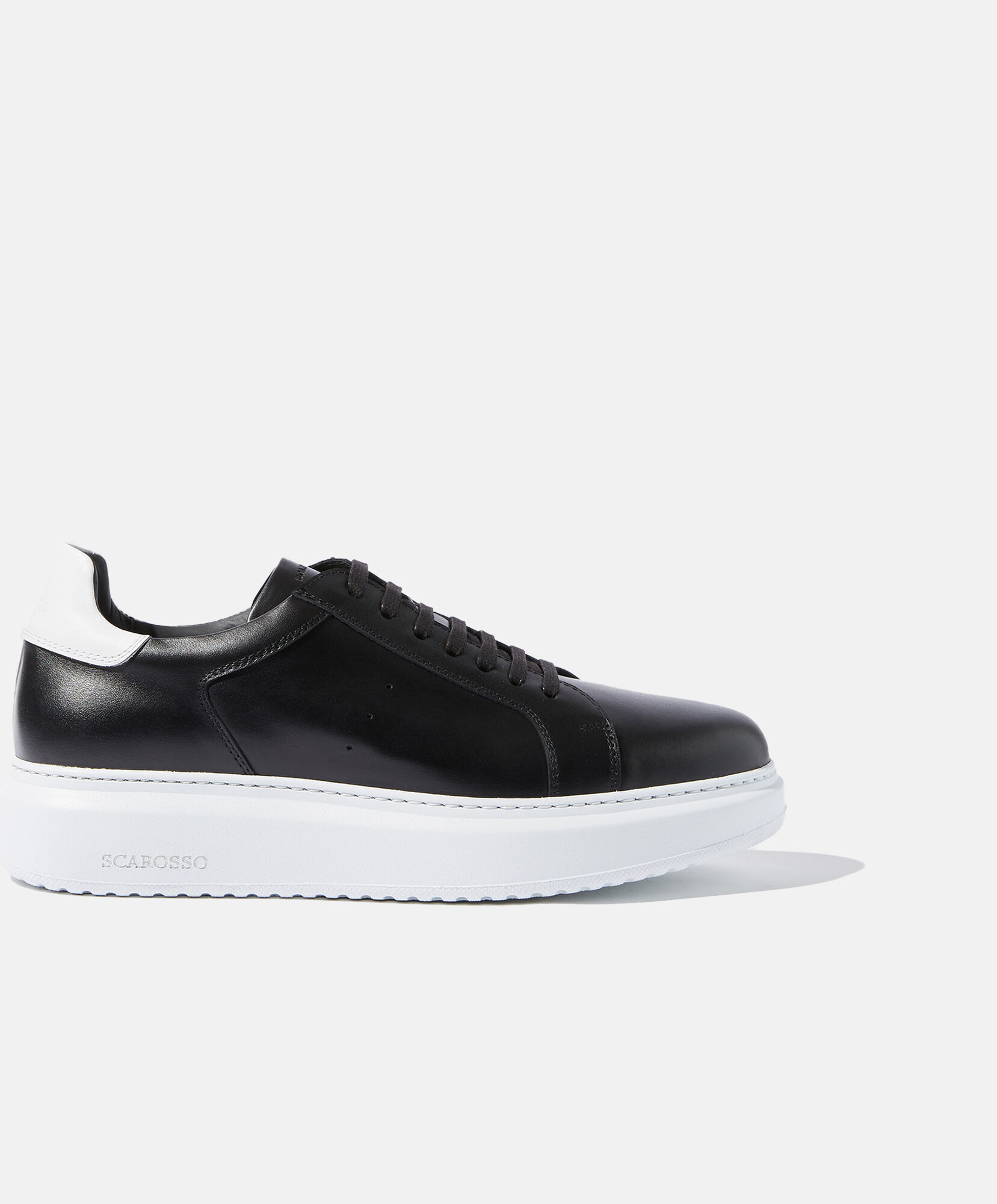 Scarosso Dustin Black - Uomo Sneaker Black - Calf 43,5