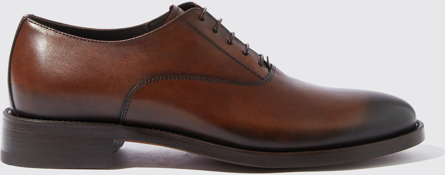 Scarosso Marco Castagno - Uomo Scarpe Oxford Marrone - Vitello 40,5