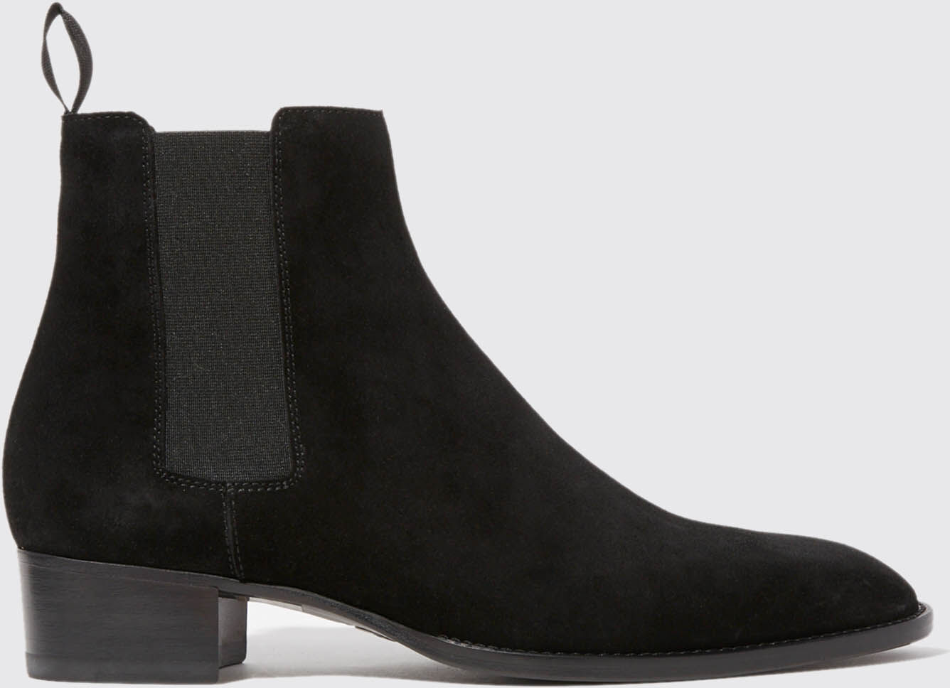 Scarosso Axel Black Suede - Uomo Chelsea Boots Black - Suede 43