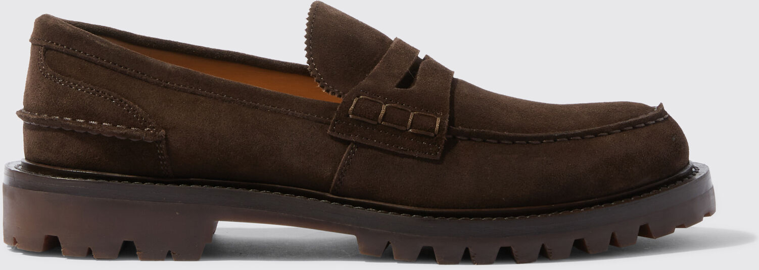 Scarosso Wooster Ii Brown Suede - Uomo Mocassini Brown - Suede 42,5