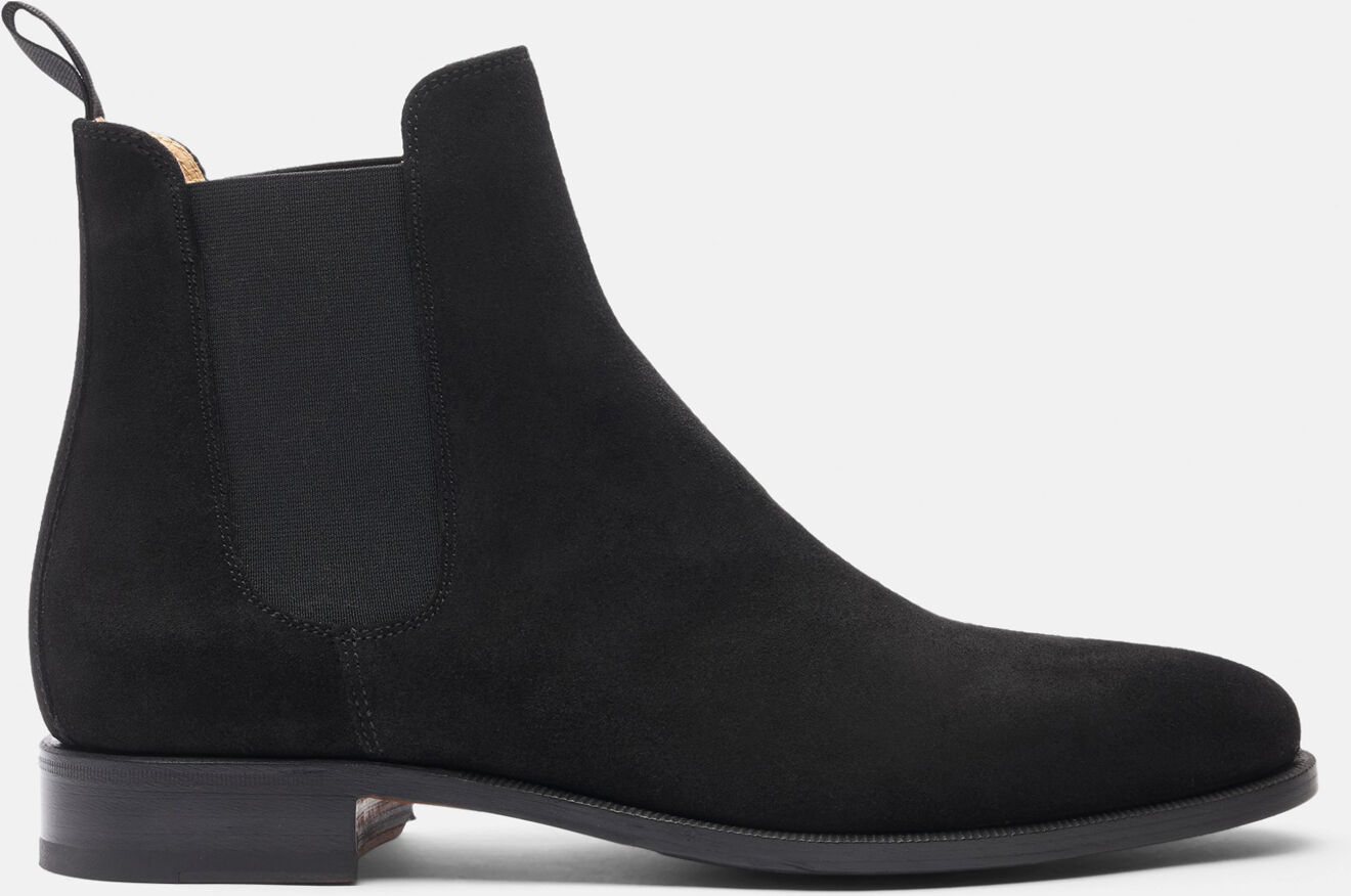 Scarosso Giancarlo Nero Scamosciato - Uomo Chelsea Boots Nero - Camoscio 40,5