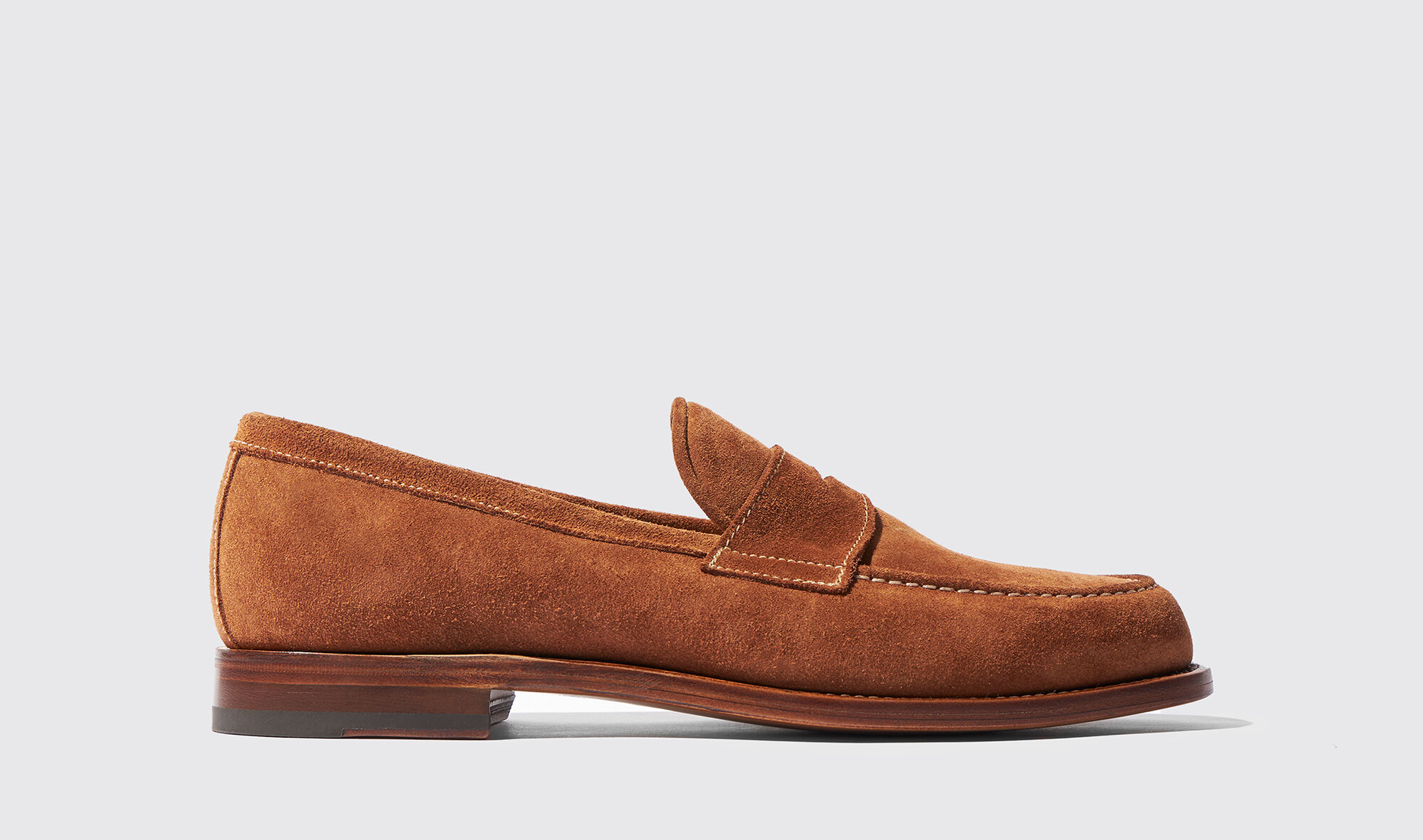 Scarosso Edward Tan Suede - Uomo Mocassini Tan - Suede 43,5