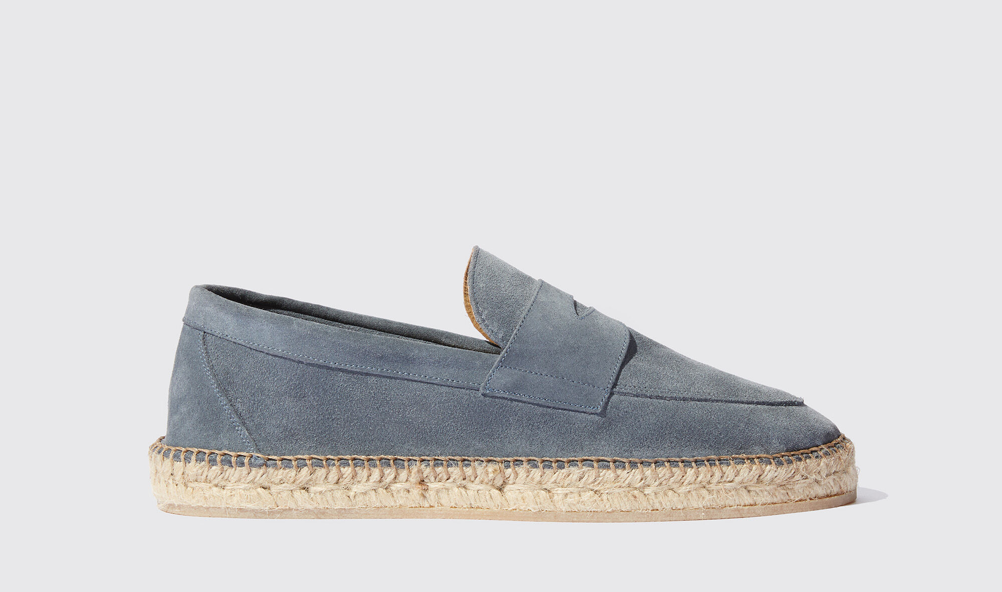 Scarosso Diego Grey Suede - Uomo Espadrillas Grigio - Camoscio 39