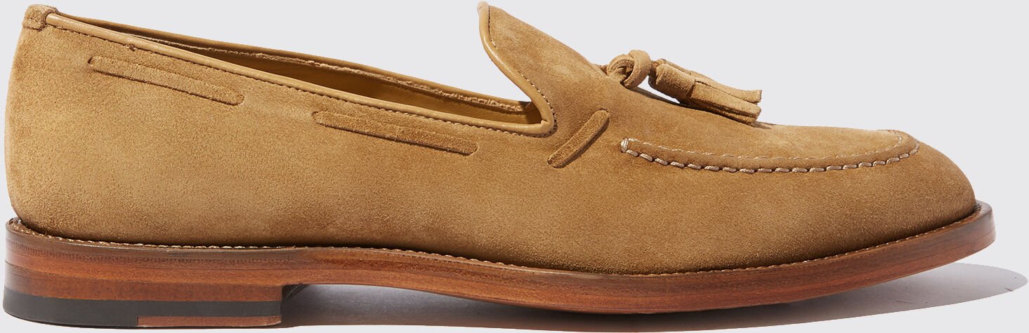 Scarosso William Tan Suede - Uomo Mocassini Tabacco - Camoscio 40