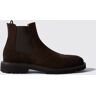 Scarosso Keith Brown Suede - Uomo Stivali Marrone - Camoscio 41.5