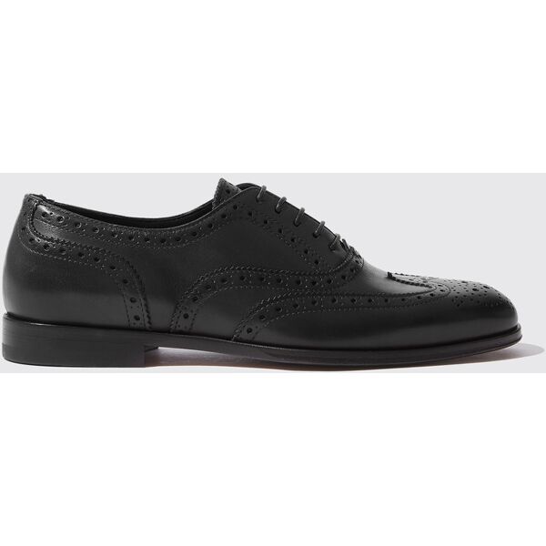 scarosso judy black - donna scarpe oxford nero - vitello 38,5