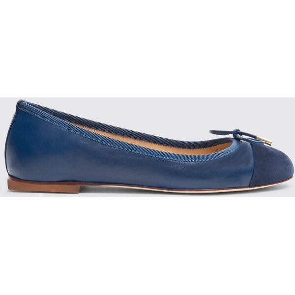 scarosso carla blue  - donna ballerine blue - calf 35