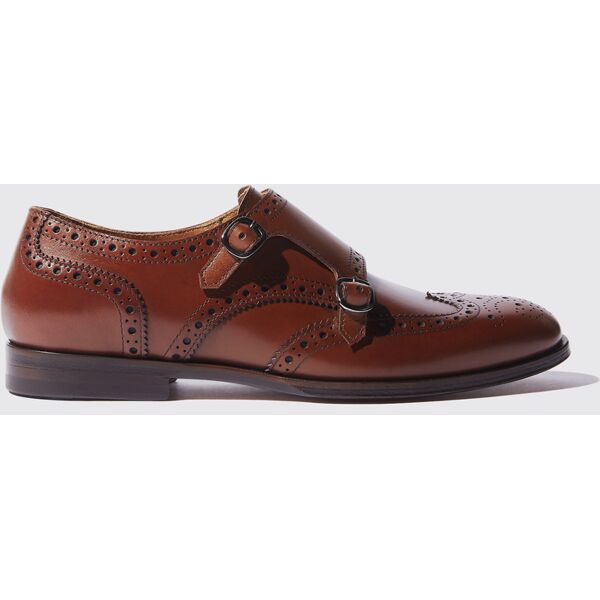 scarosso kate brown - donna monk strap marrone - vitello 42