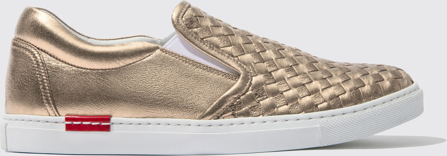 Scarosso Gabriella Oro Metallica - Donna Sneakers Oro Metallico - Vitello 38.5