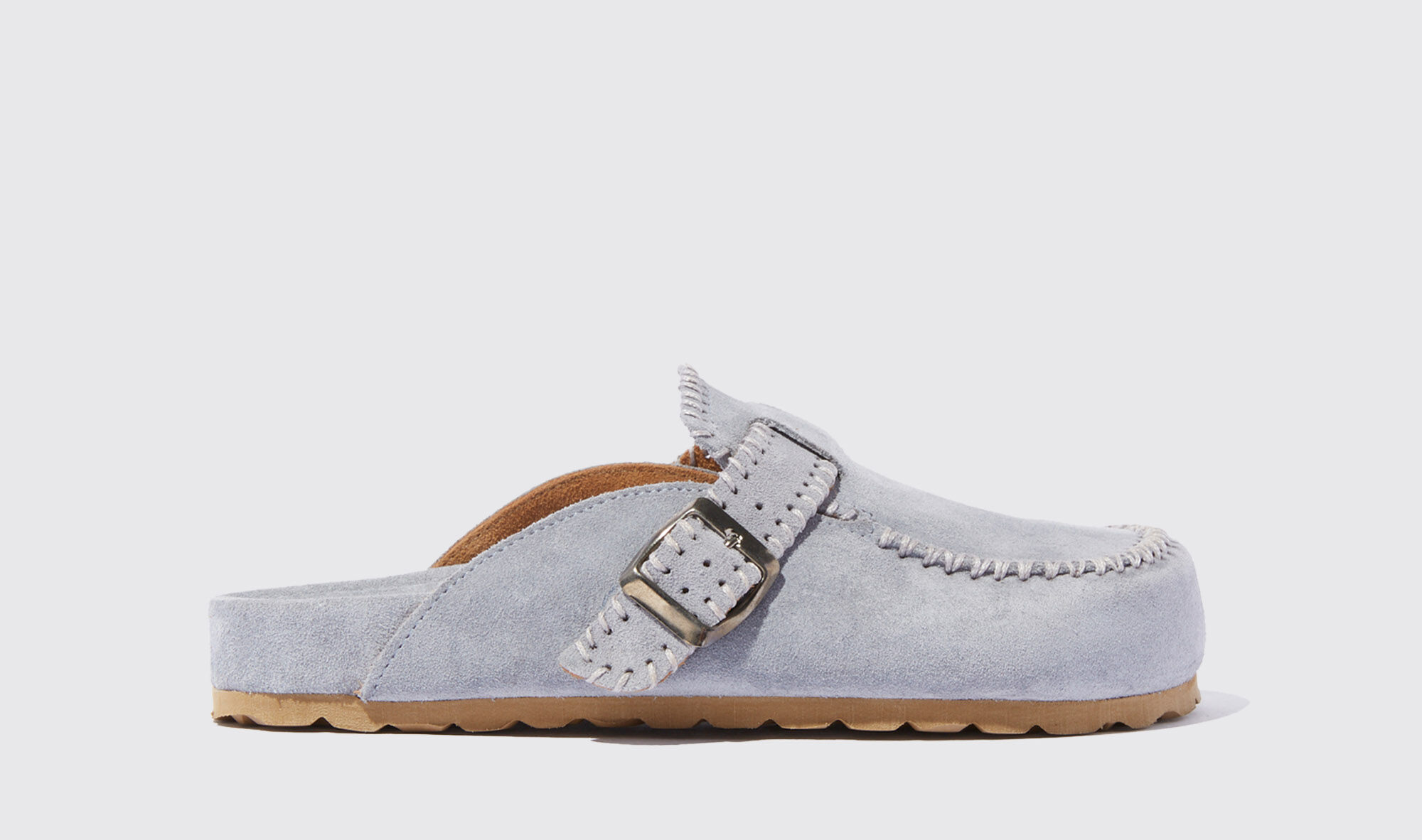Scarosso Cheyenne Morning - Donna Mules Light Blue - Suede 42