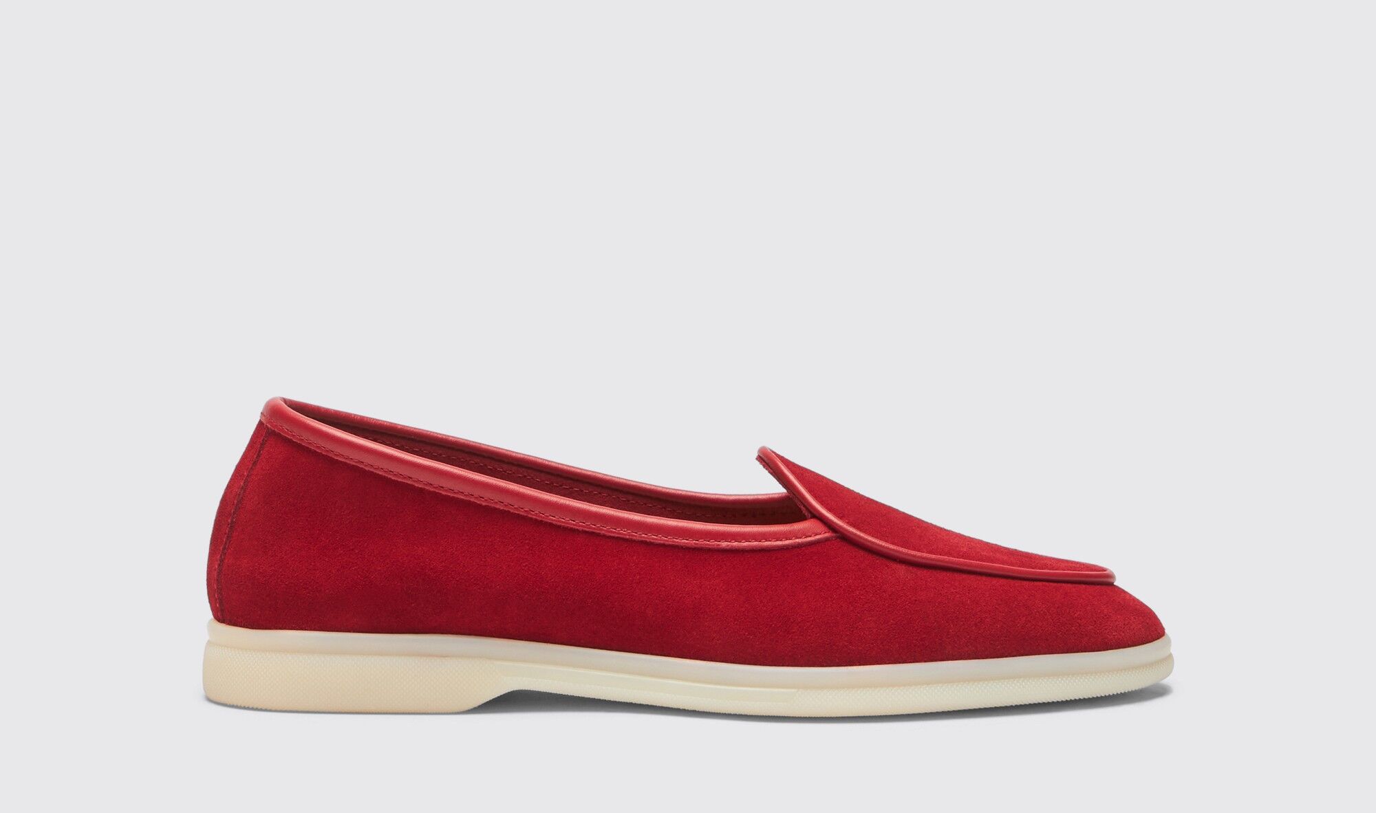 Scarosso Livia Red Suede  - Donna Mocassini Red - Suede 37,5