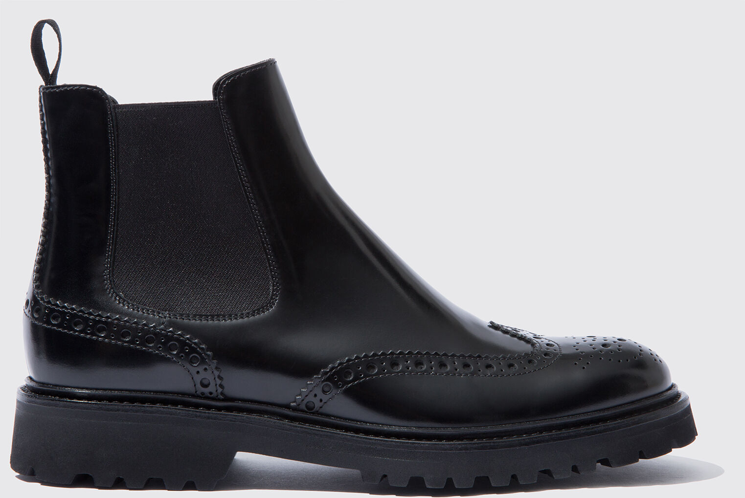 Scarosso Poppy Black - Donna Chelsea Boots Nero - Vitello Lucido 37,5