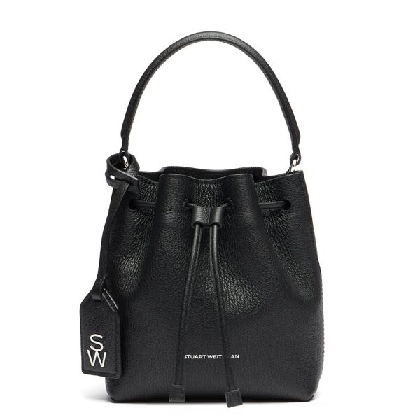 stuart weitzman rae mini bucket bag - donna  black one size