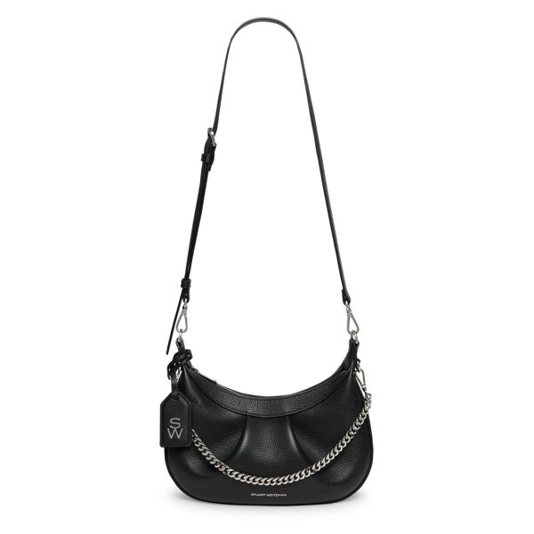 stuart weitzman stellar crescent bag - donna  black one size