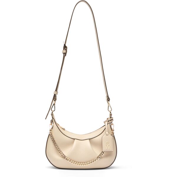 stuart weitzman stellar crescent bag - donna  oat one size