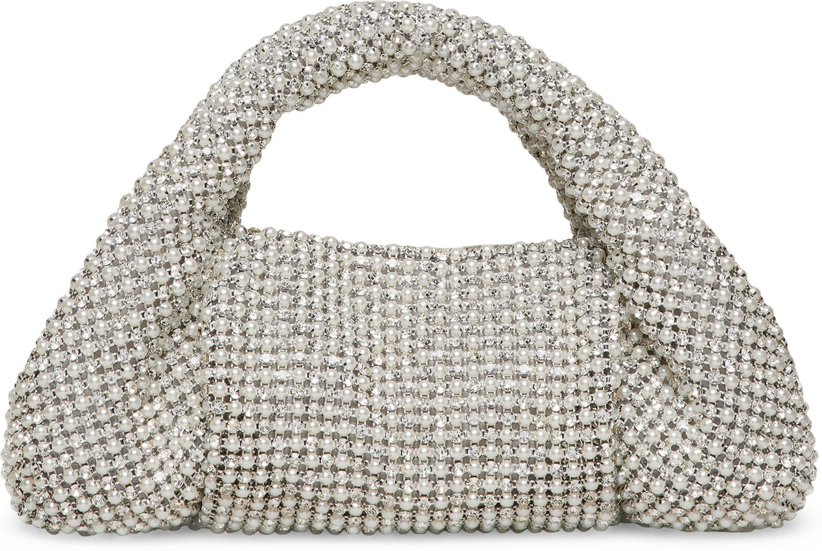 Stuart Weitzman The Moda Crystal Pearl Mini Tote - Donna  Clear One Size