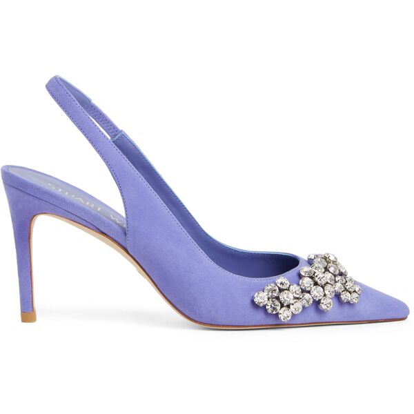 stuart weitzman stuart crystal fleur 85 slingback - donna  hydrangea 39