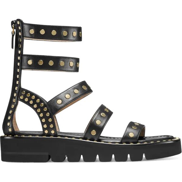 stuart weitzman gala lift studs sandal - donna  nero 35.5