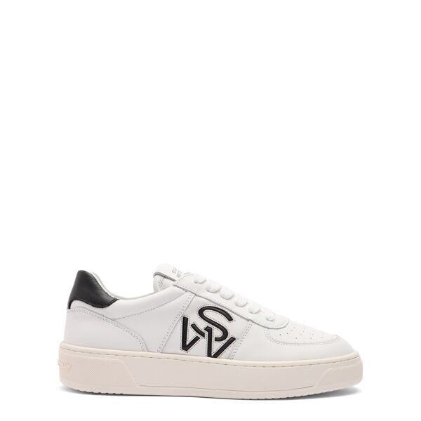 stuart weitzman sw courtside logo sneaker - donna sneakers white 36