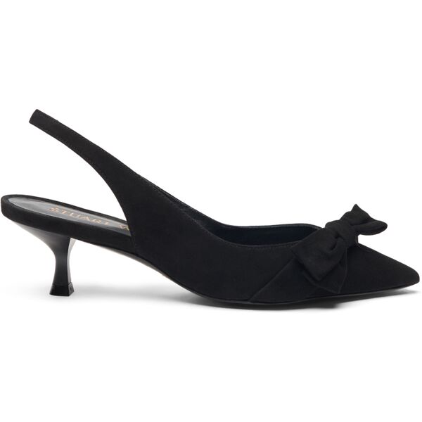 stuart weitzman sofia 50 slingback - donna décolleté e slingback black 35.5