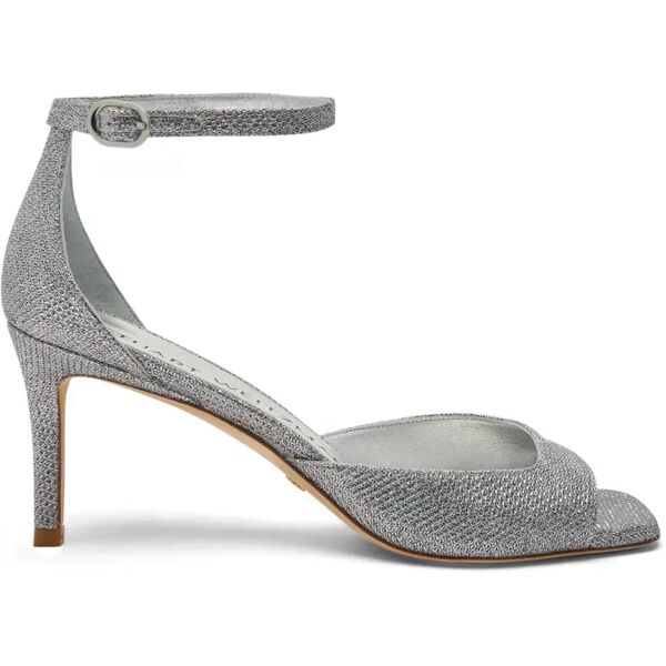 stuart weitzman nudistia 75 sandal - donna sandali silver 41