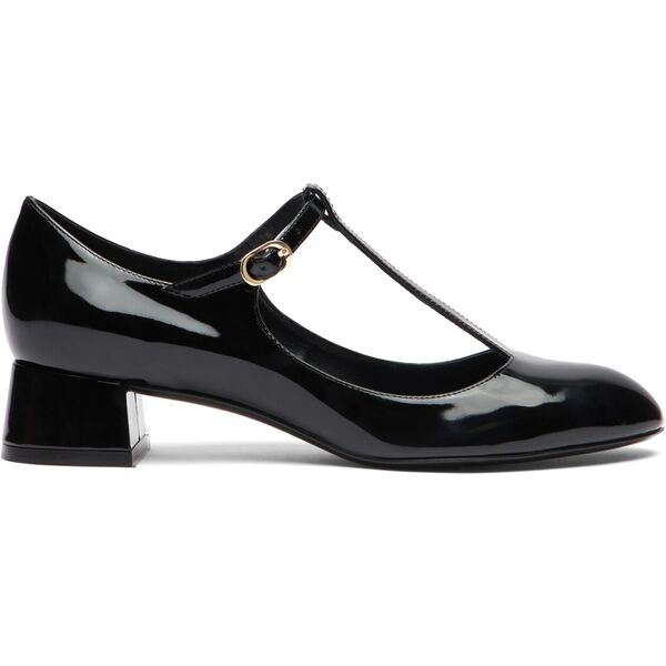 stuart weitzman vivienne t-strap pump - donna décolleté e slingback black 35