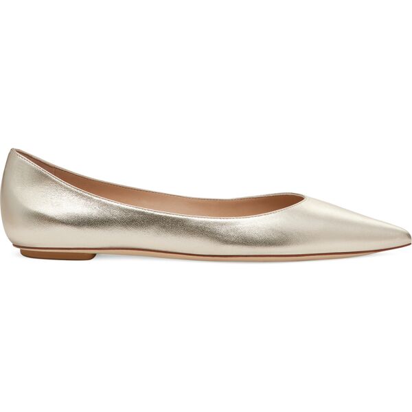 stuart weitzman emilia flat - donna mocassini e scarpe basse light gold 36.5