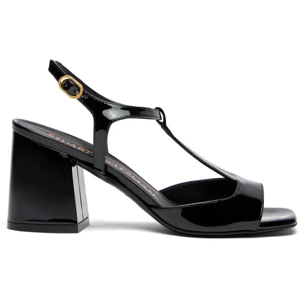 stuart weitzman flareblock t-strap sandal - donna sandali black 38.5