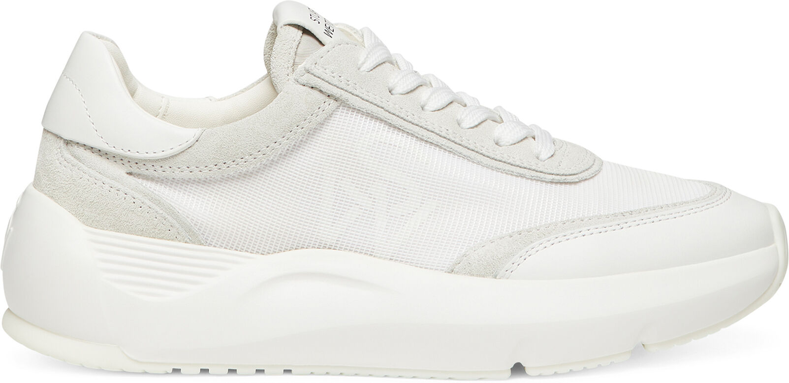 stuart weitzman sw glide lace-up sneaker - donna sneakers white 41