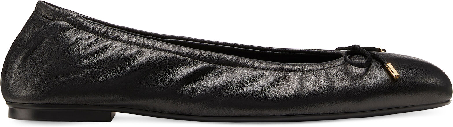 stuart weitzman bardot bow flat - donna mocassini e scarpe basse black 38.5