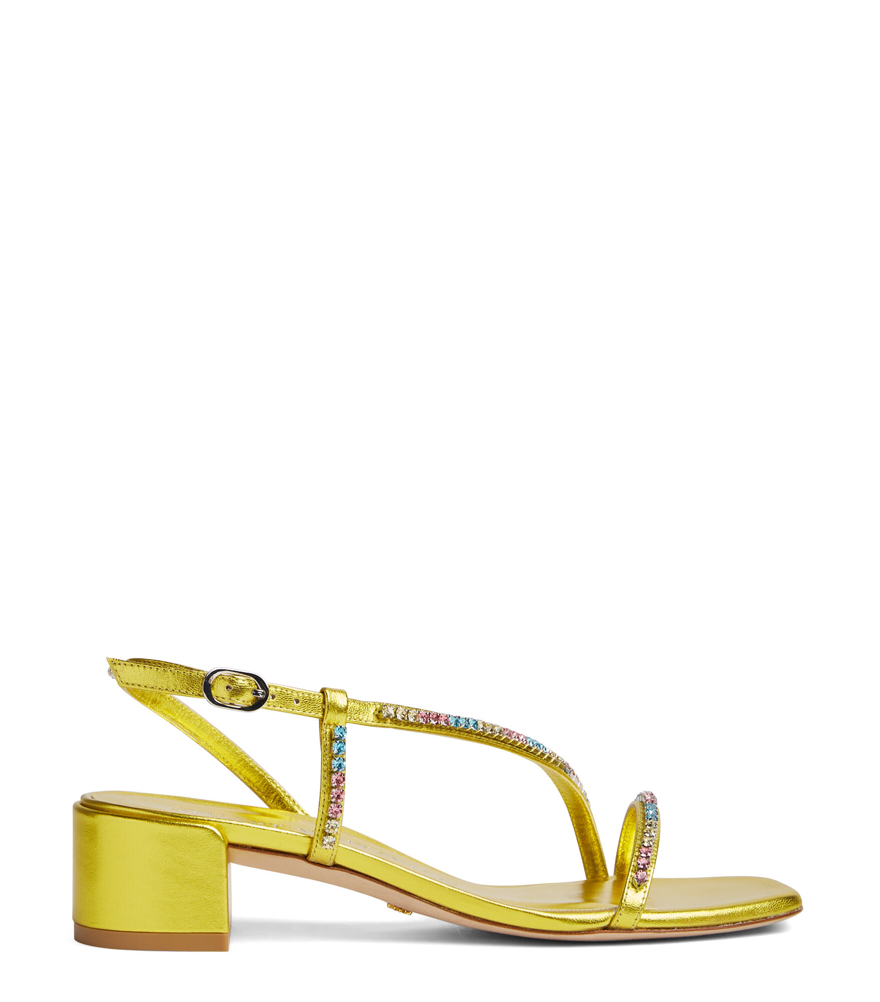 Stuart Weitzman Soiree Crystal 35 Sandal - Donna  Key Lime 37.5